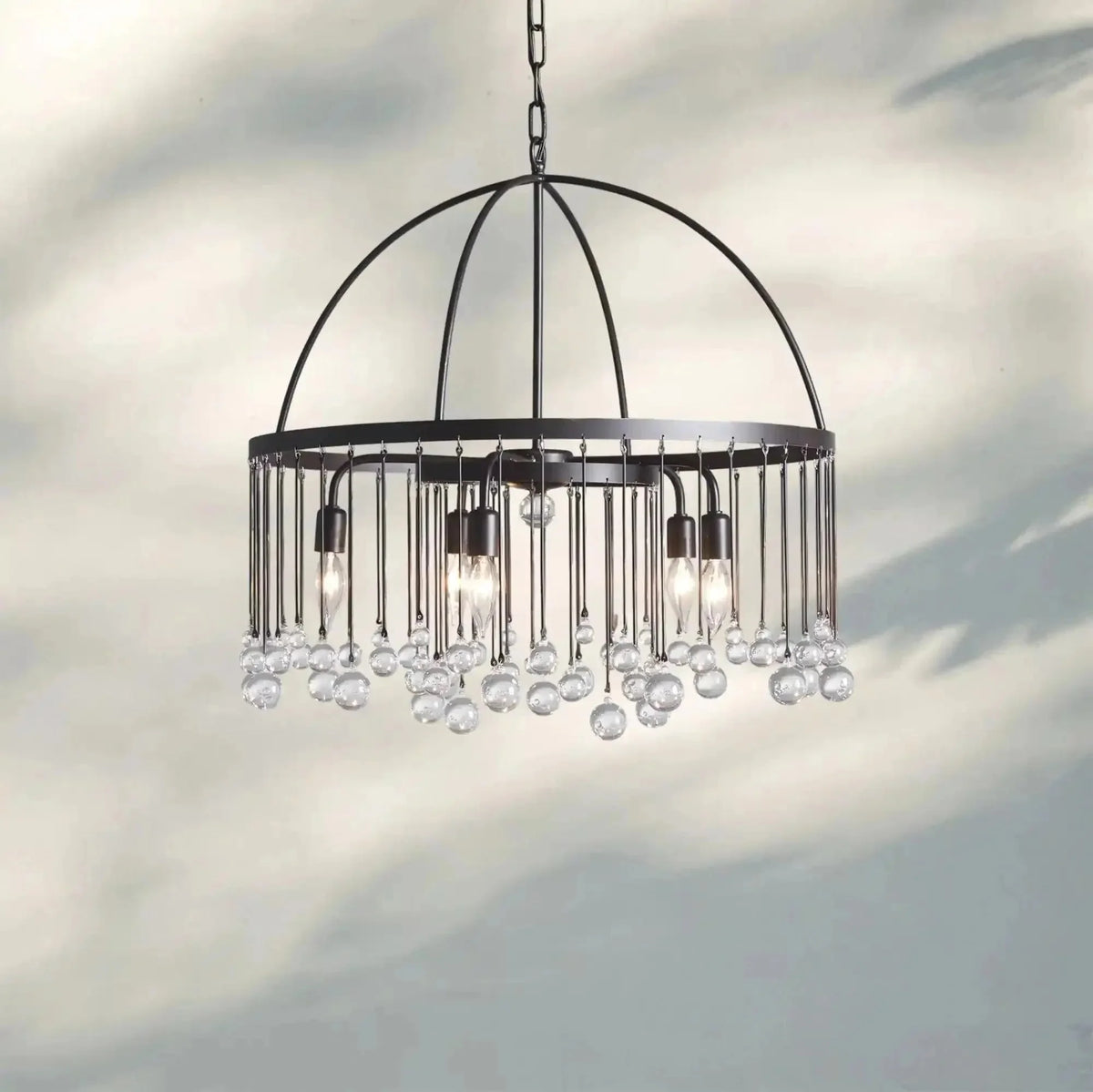 Aubrey Round Chandelier - cyranlamps