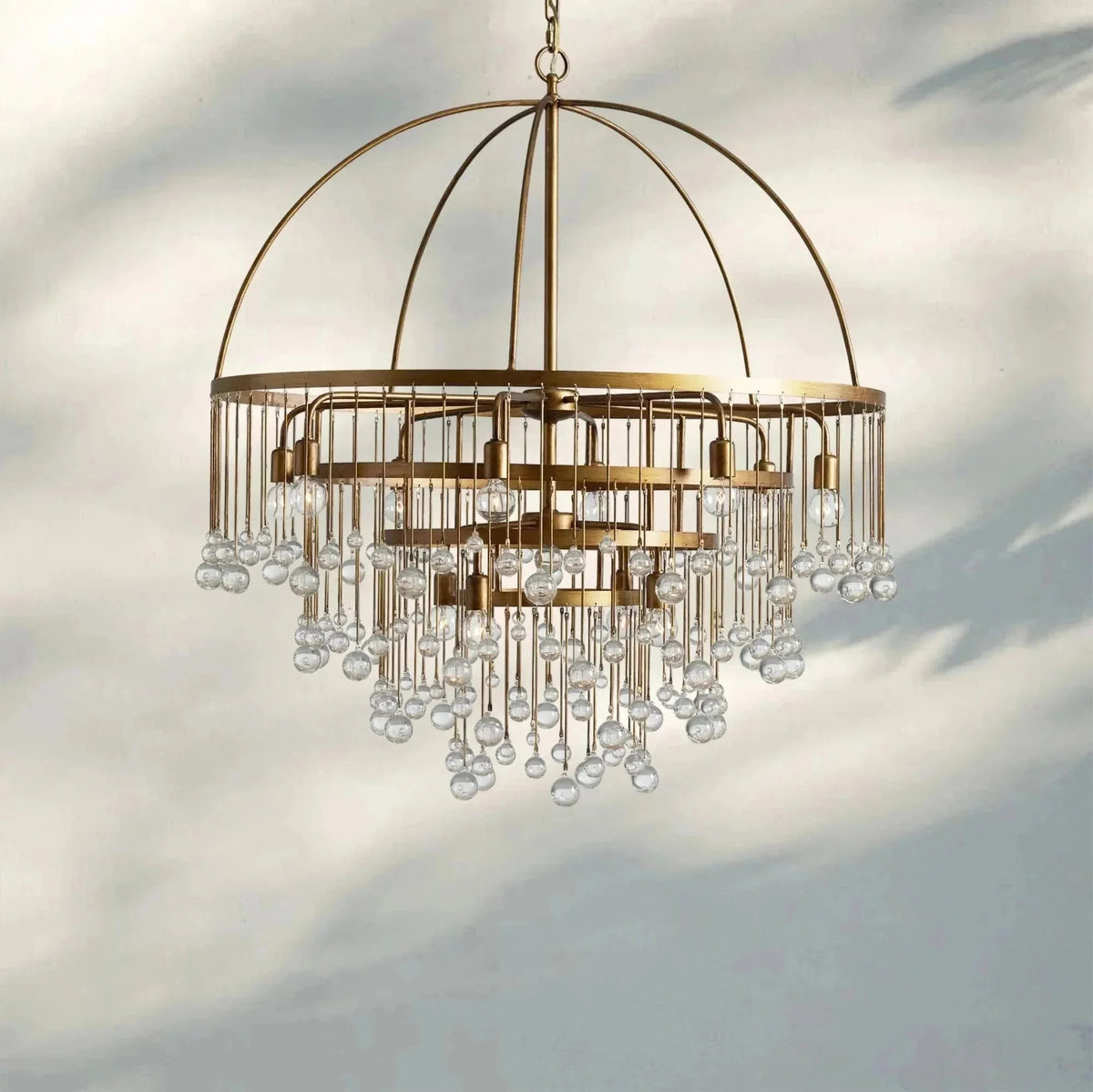 Aubrey Round Chandelier - cyranlamps