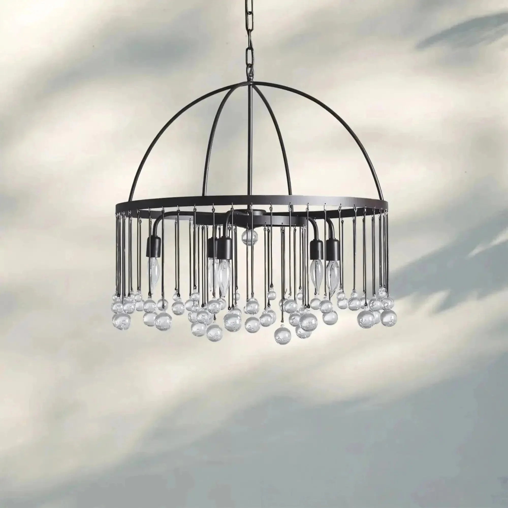 Aubrey Round Chandelier - cyranlamps