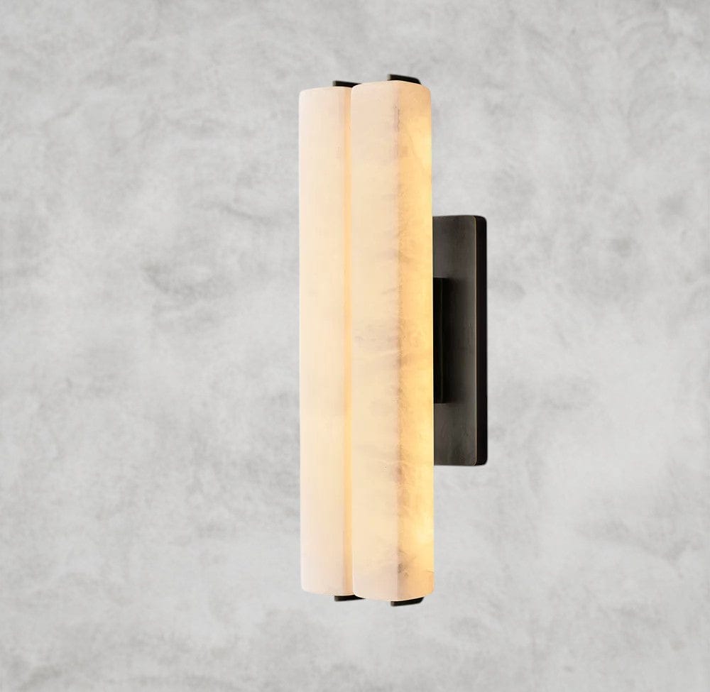 Audaben Alabaster Double Sconce - Cyran Lamps