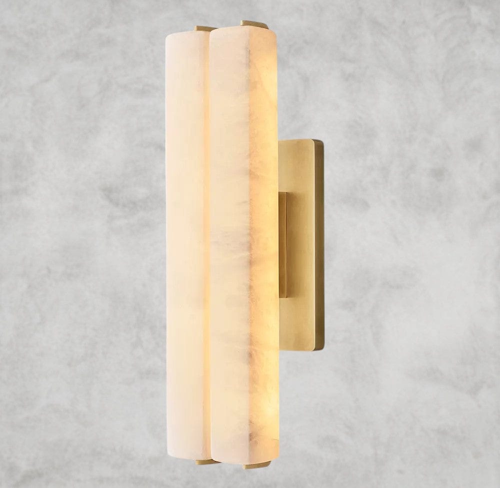 Audaben Alabaster Double Sconce - Cyran Lamps