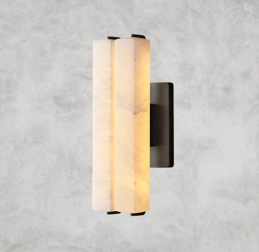Audaben Alabaster Double Sconce - Cyran Lamps