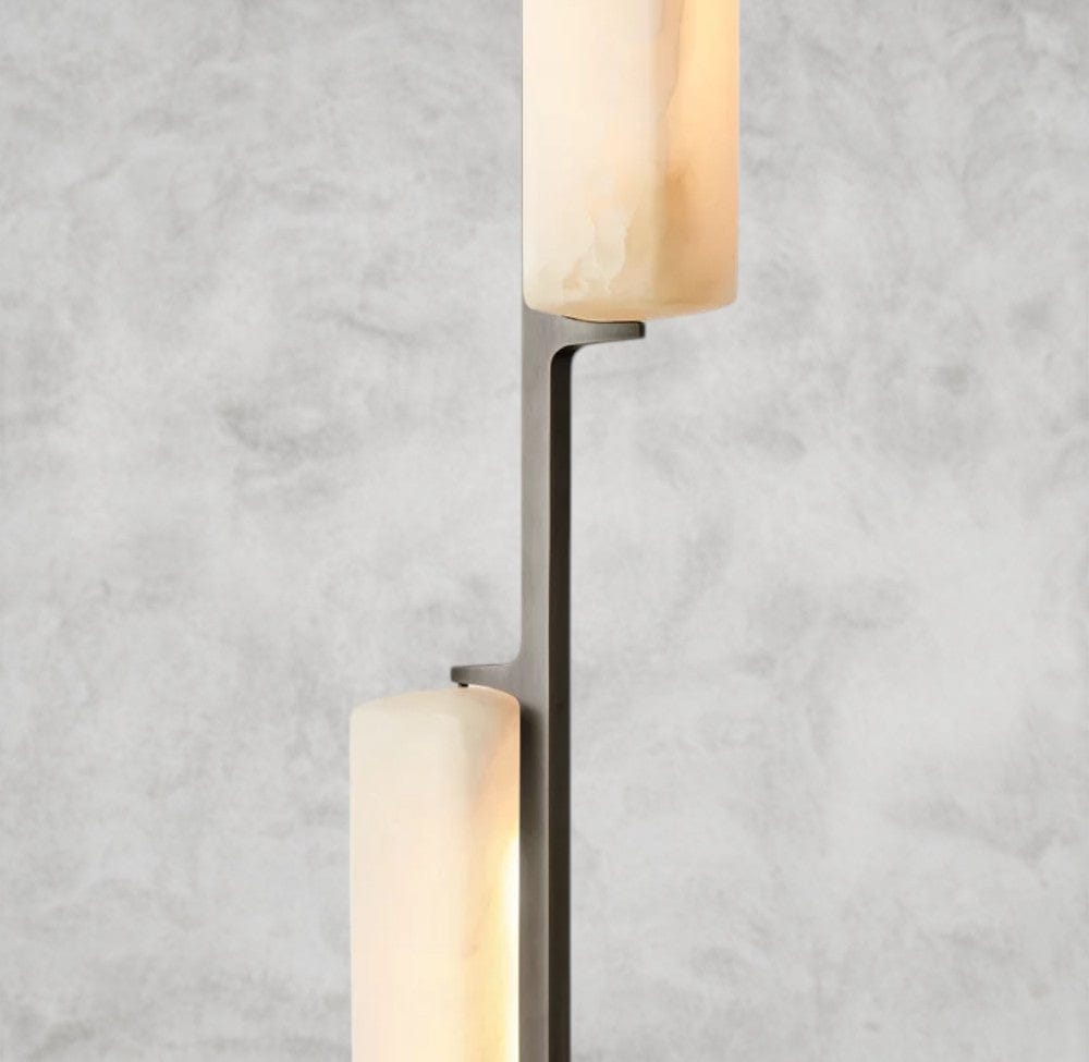 Audaben Alabaster Linear Chandelier 54" - cyranlighting