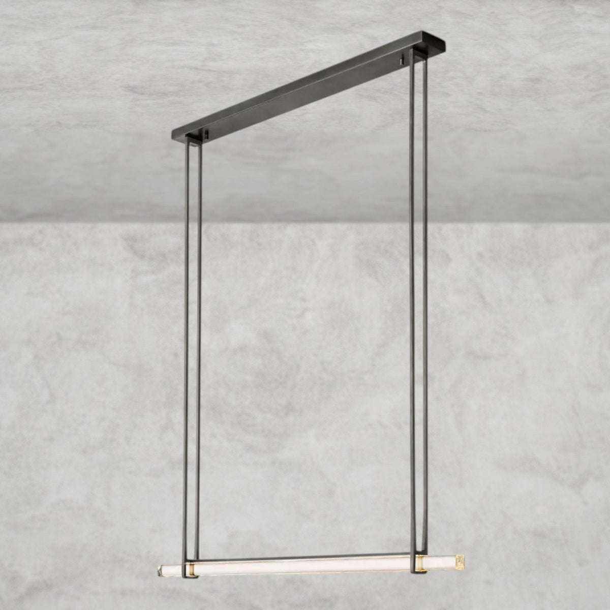 Audaben Crystal Linear Single Bar Chandelier - Cyran Lamps