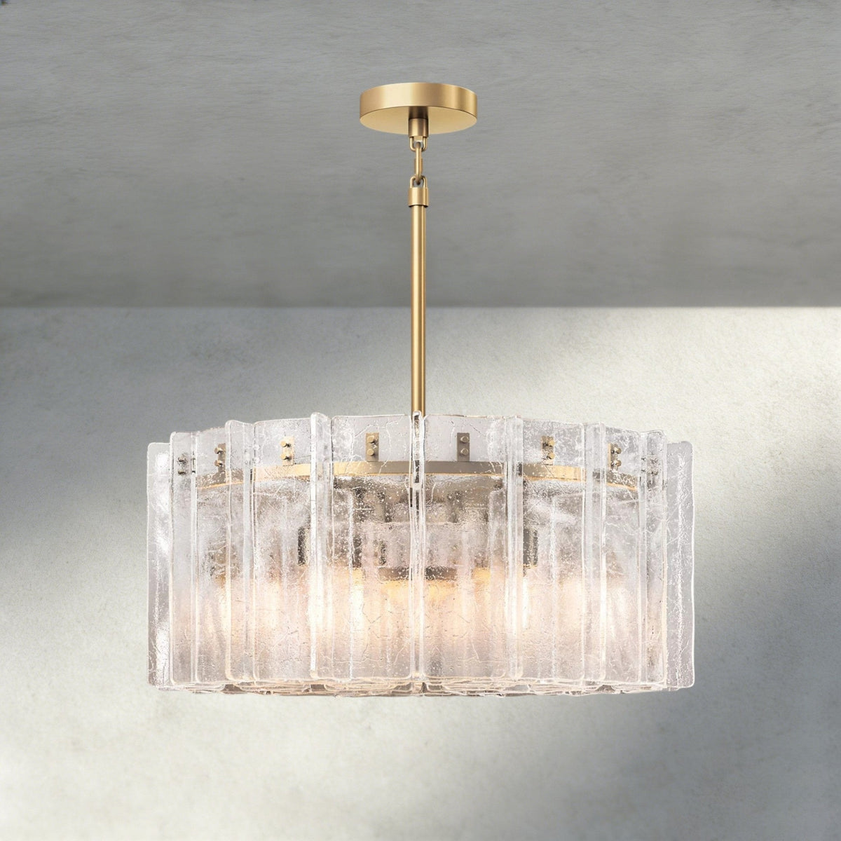 Aurelle Clear Glass Round Chandelier - Cyran Lamps