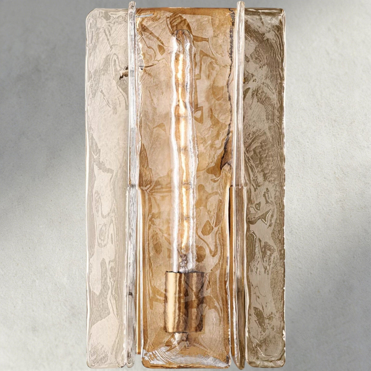 Aurelle Clear Glass Wall Sconce - Cyran Lamps
