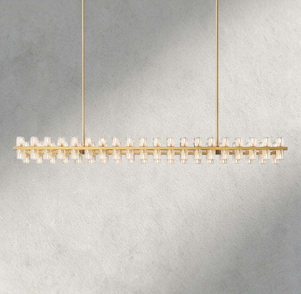 Avecho LED Rectangular Chandelier 54", 72" - cyranlighting