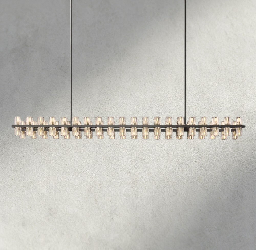 Avecho LED Rectangular Chandelier 54", 72" - cyranlighting