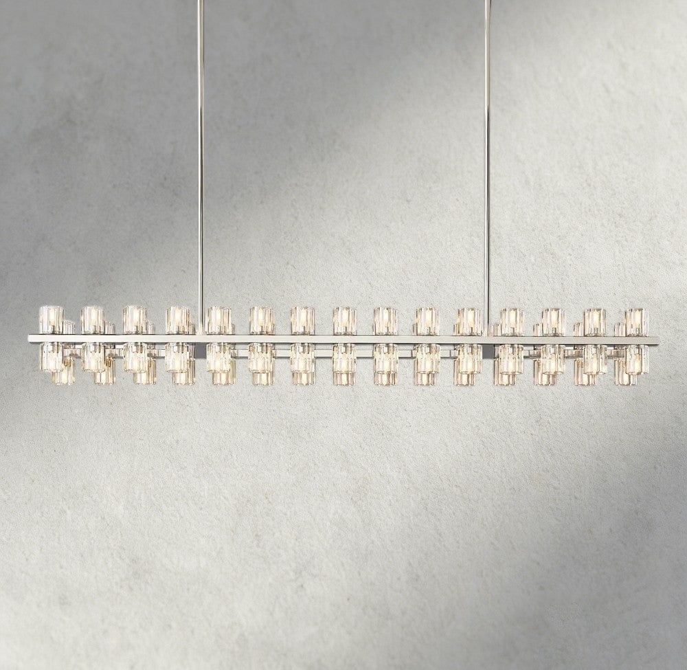 Avecho LED Rectangular Chandelier 54", 72" - cyranlighting