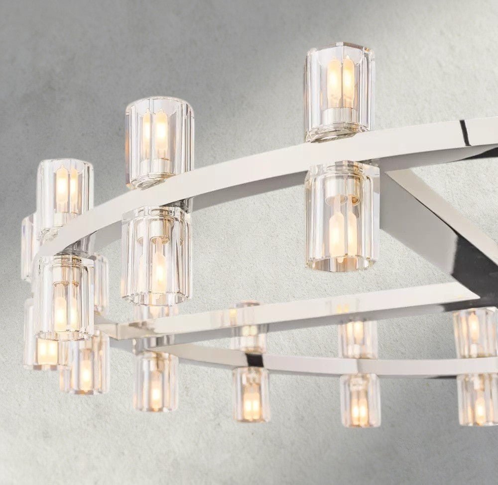 Avecho LED Round Chandelier 36", 48", 60" - cyranlighting