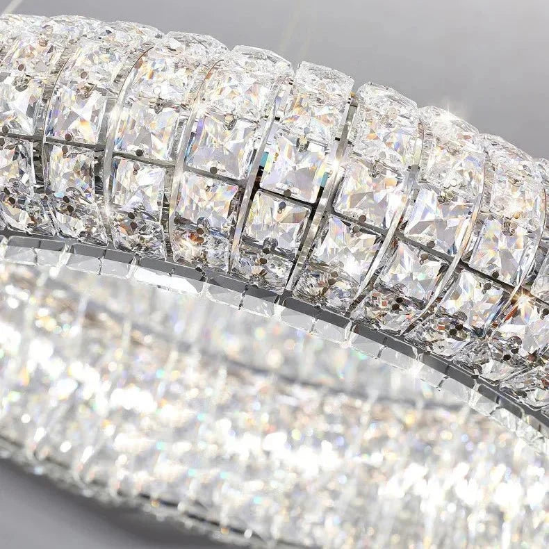 Bacci Crystal Modern Chandelier - cyranlamps