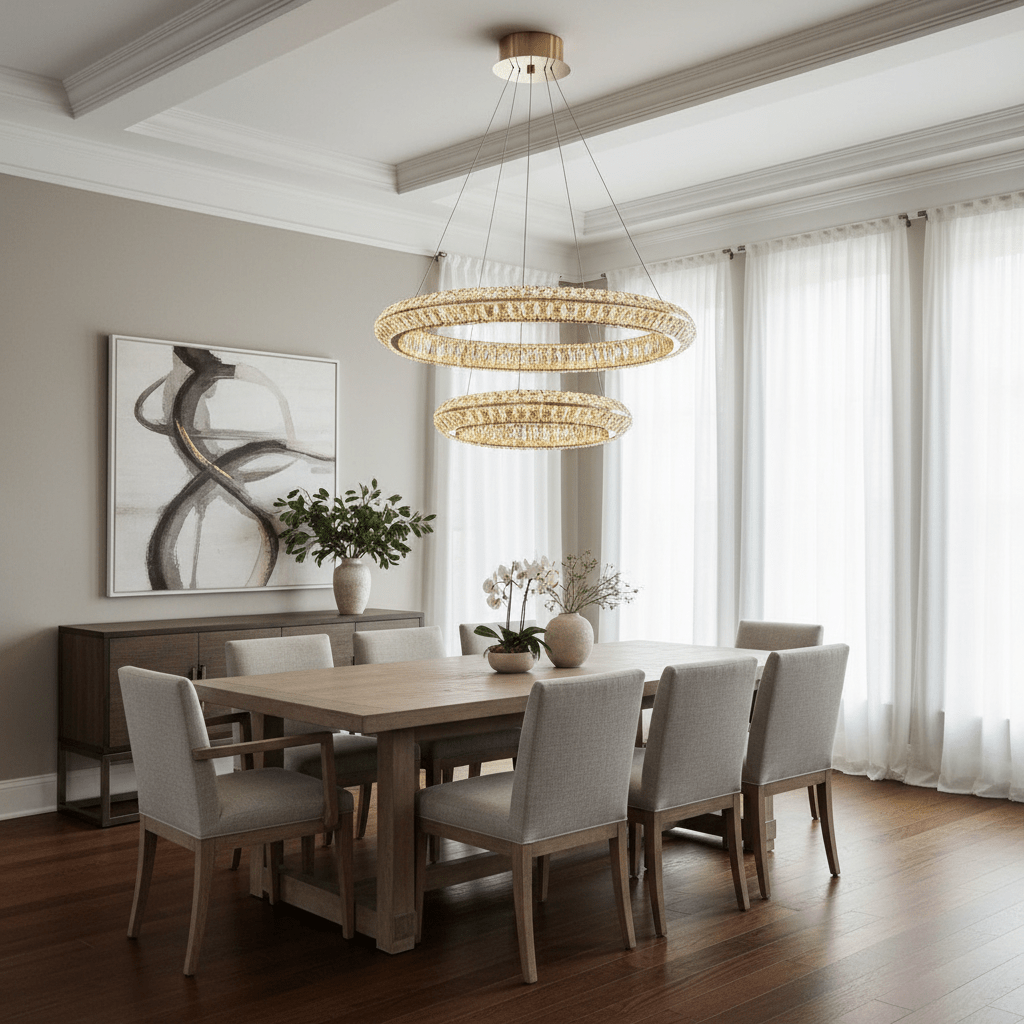 Bacci Modern Chandelier - cyranlamps
