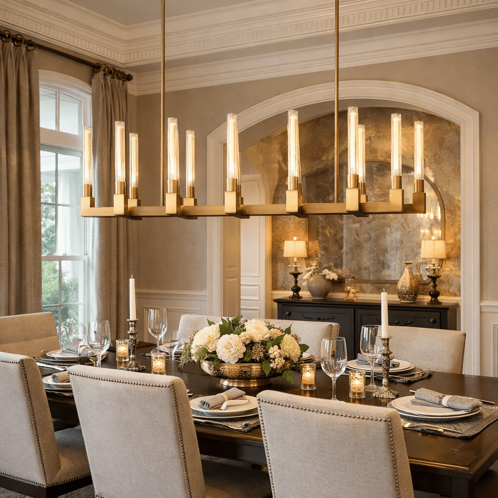 Bannele Linear Chandelier - cyranlamps