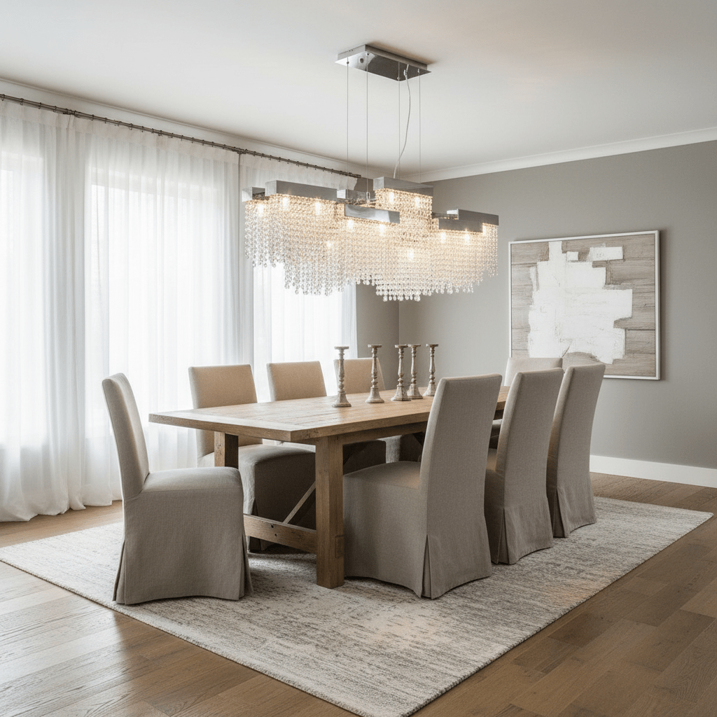 Barton Crystal Dining Room Chandelier - cyranlamps