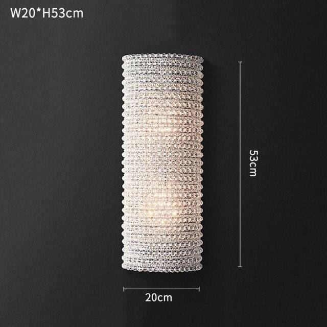 Bergamo Crystal Wall Sconce - cyranlamps