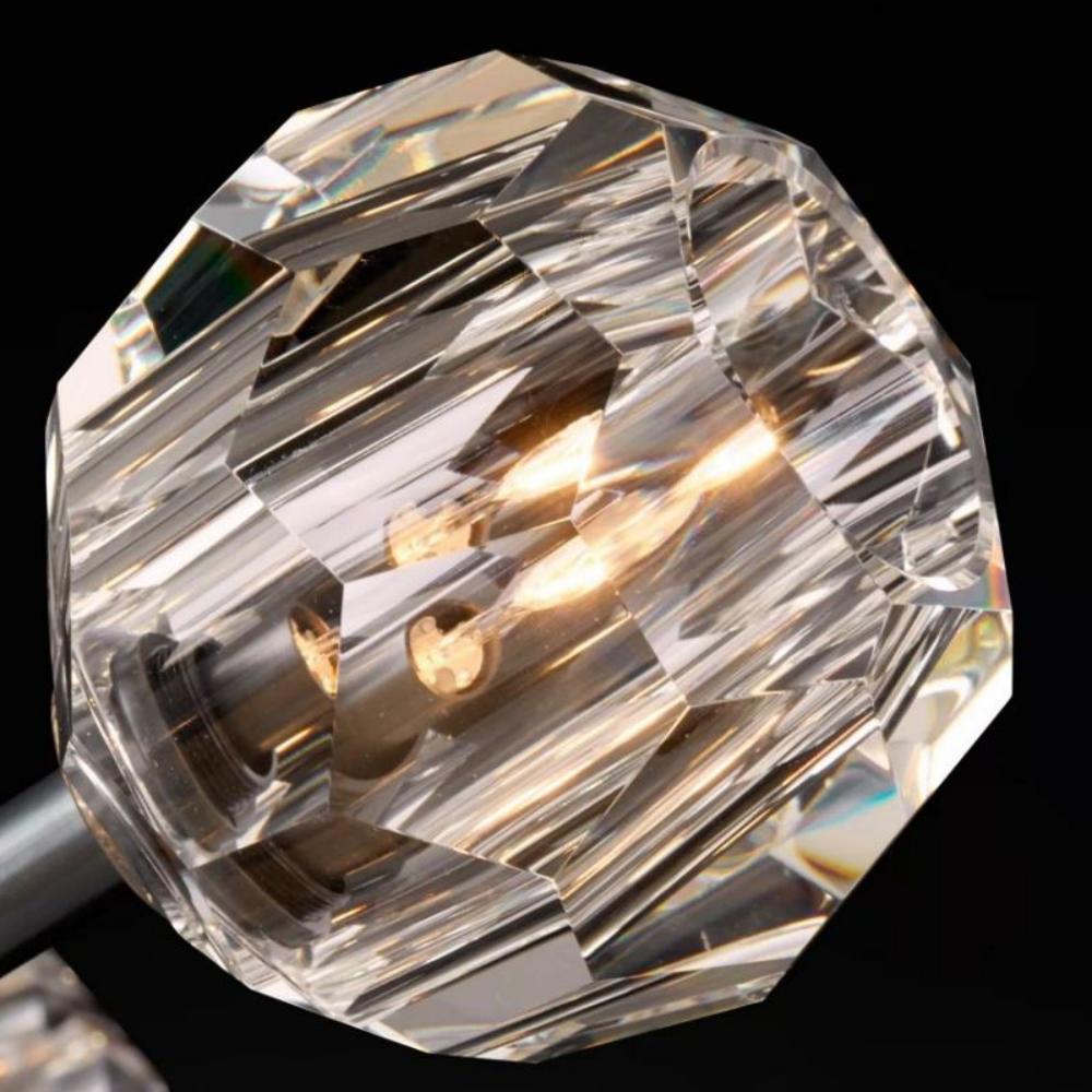 Beula De Clear Cristal Glass Rod Pendant - cyranlighting
