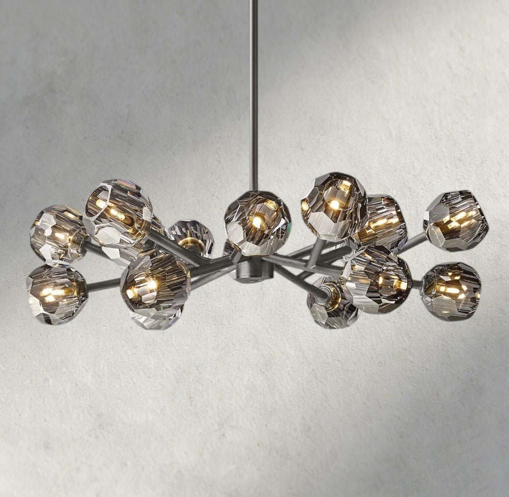 Beula De Cristal Round Chandelier 24", 36", 48", 60", 72" - cyranlighting