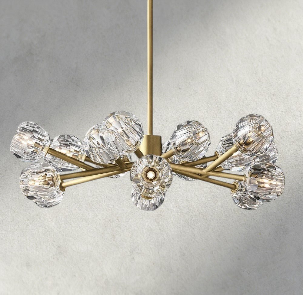 Beula De Cristal Round Chandelier 24", 36", 48", 60", 72" - cyranlighting
