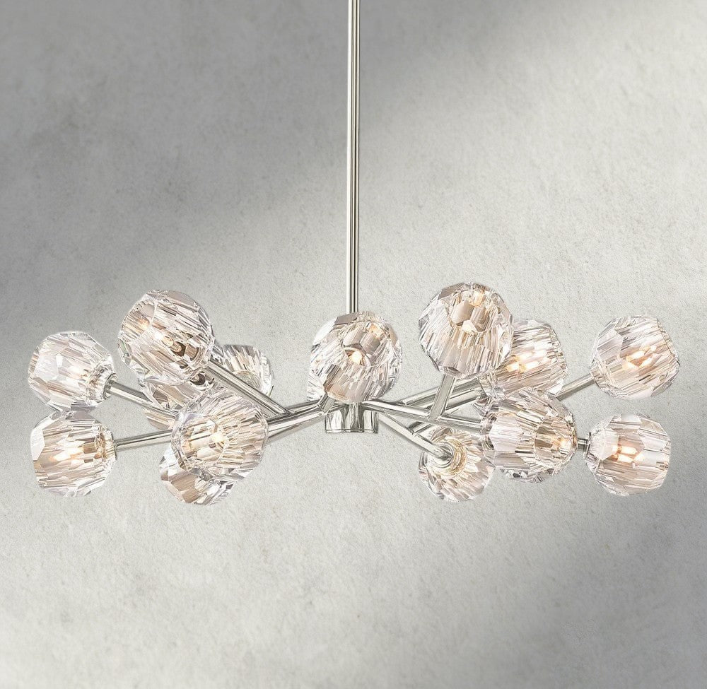 Beula De Cristal Round Chandelier 24", 36", 48", 60", 72" - cyranlighting