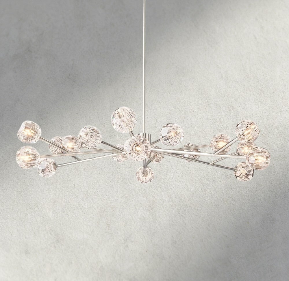 Beula De Cristal Round Chandelier 24", 36", 48", 60", 72" - cyranlighting