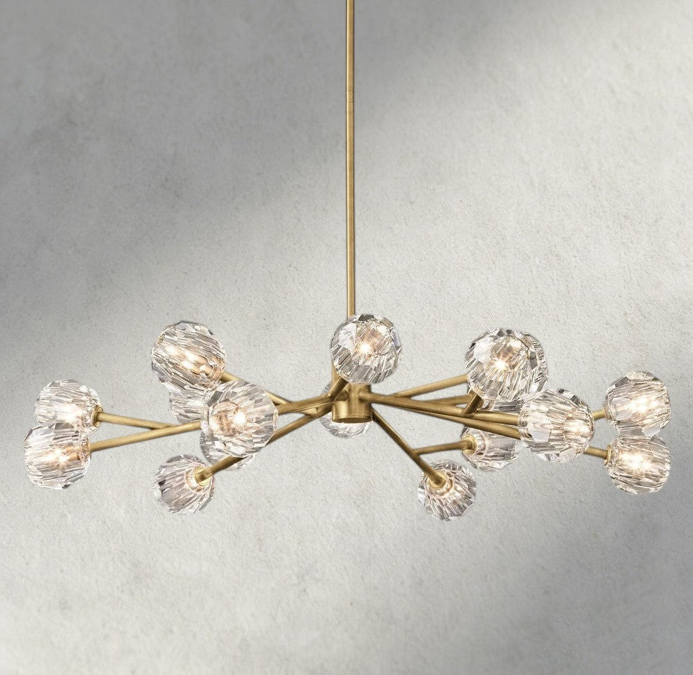 Beula De Cristal Round Chandelier 24", 36", 48", 60", 72" - cyranlighting