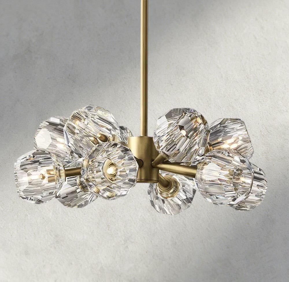 Beula De Cristal Round Chandelier 24", 36", 48", 60", 72" - cyranlighting