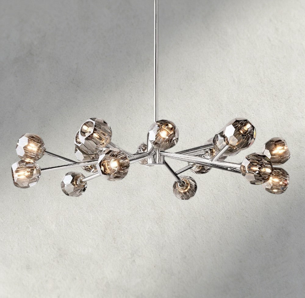 Beula De Cristal Round Chandelier 24", 36", 48", 60", 72" - cyranlighting