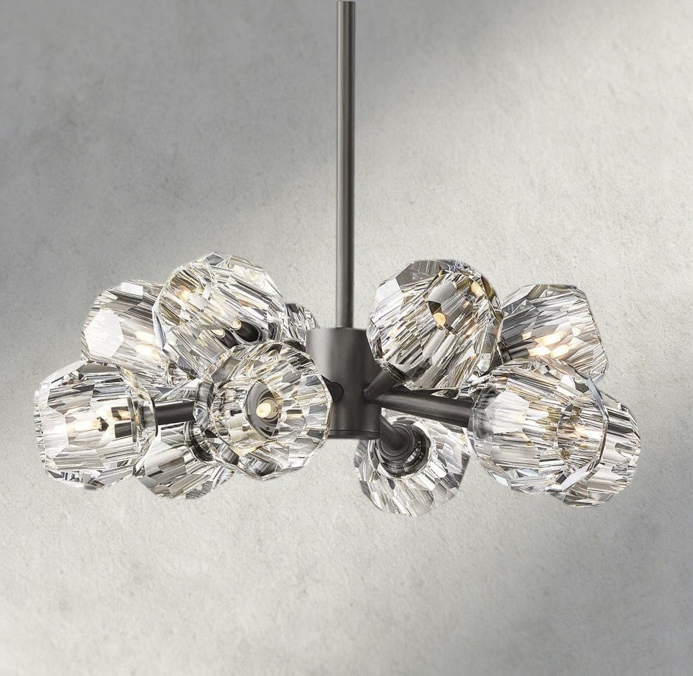 Beula De Cristal Round Chandelier 24", 36", 48", 60", 72" - cyranlighting