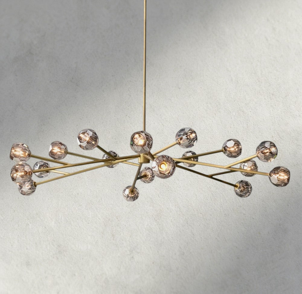 Beula De Cristal Round Chandelier 24", 36", 48", 60", 72" - cyranlighting