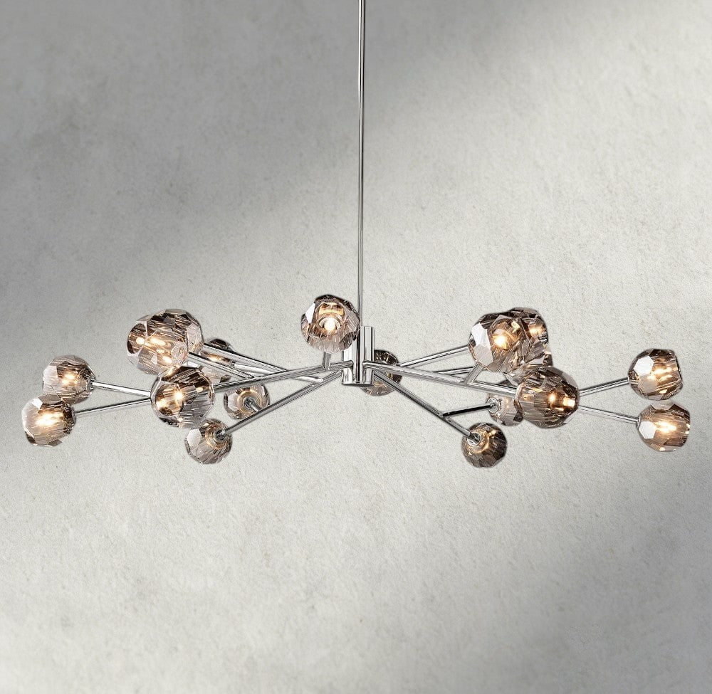 Beula De Cristal Round Chandelier 24", 36", 48", 60", 72" - cyranlighting