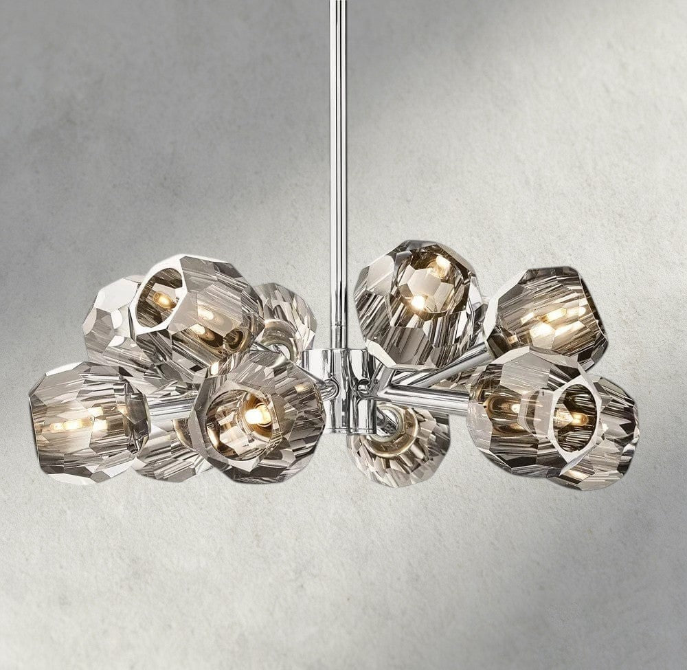 Beula De Cristal Round Chandelier 24", 36", 48", 60", 72" - cyranlighting