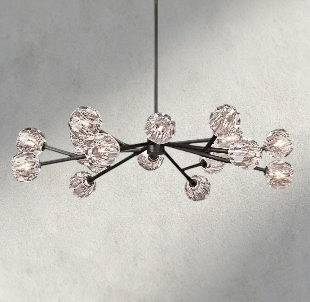 Beula De Cristal Round Chandelier 24", 36", 48", 60", 72" - cyranlighting