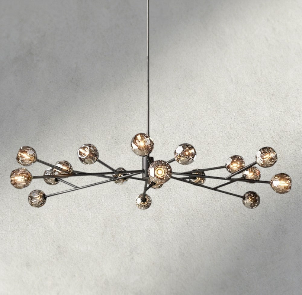 Beula De Cristal Round Chandelier 24", 36", 48", 60", 72" - cyranlighting