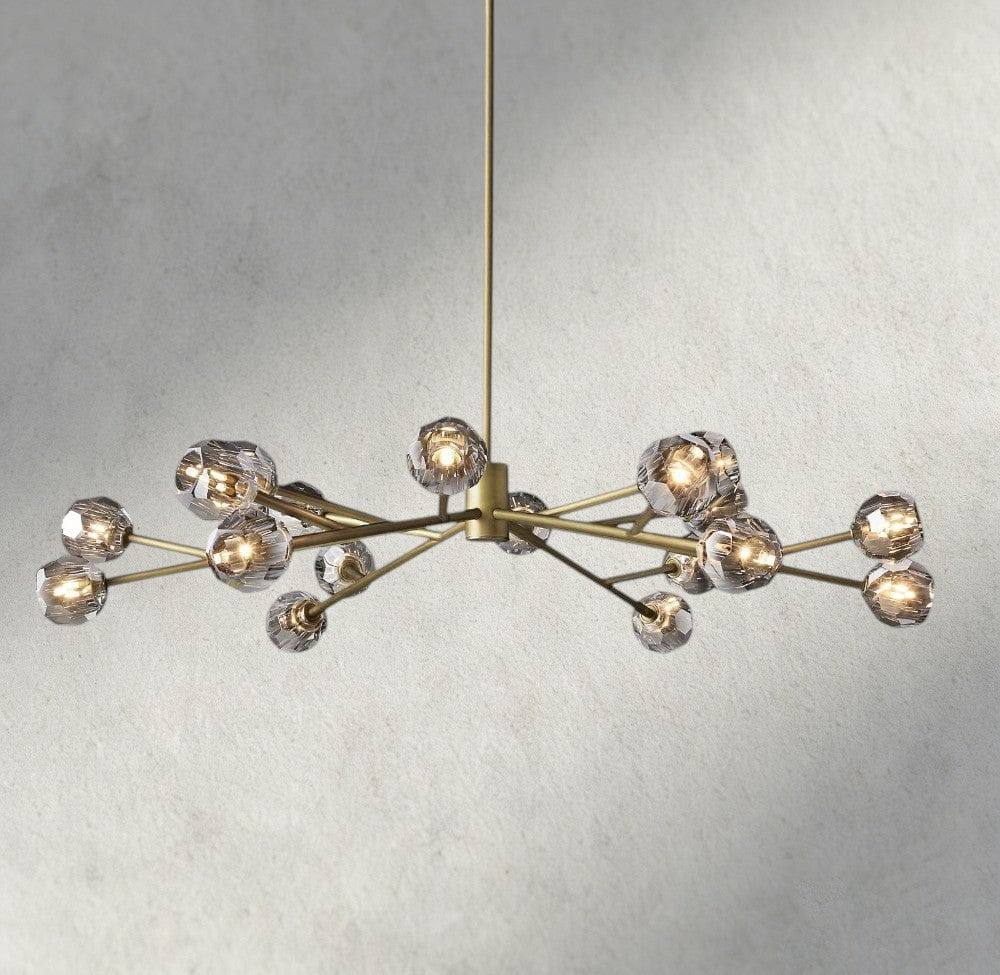 Beula De Cristal Round Chandelier 24", 36", 48", 60", 72" - cyranlighting