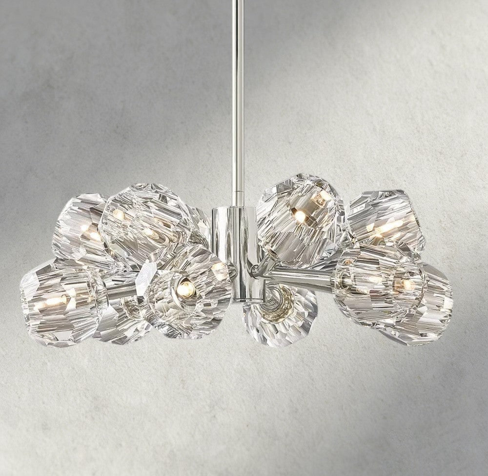 Beula De Cristal Round Chandelier 24", 36", 48", 60", 72" - cyranlighting
