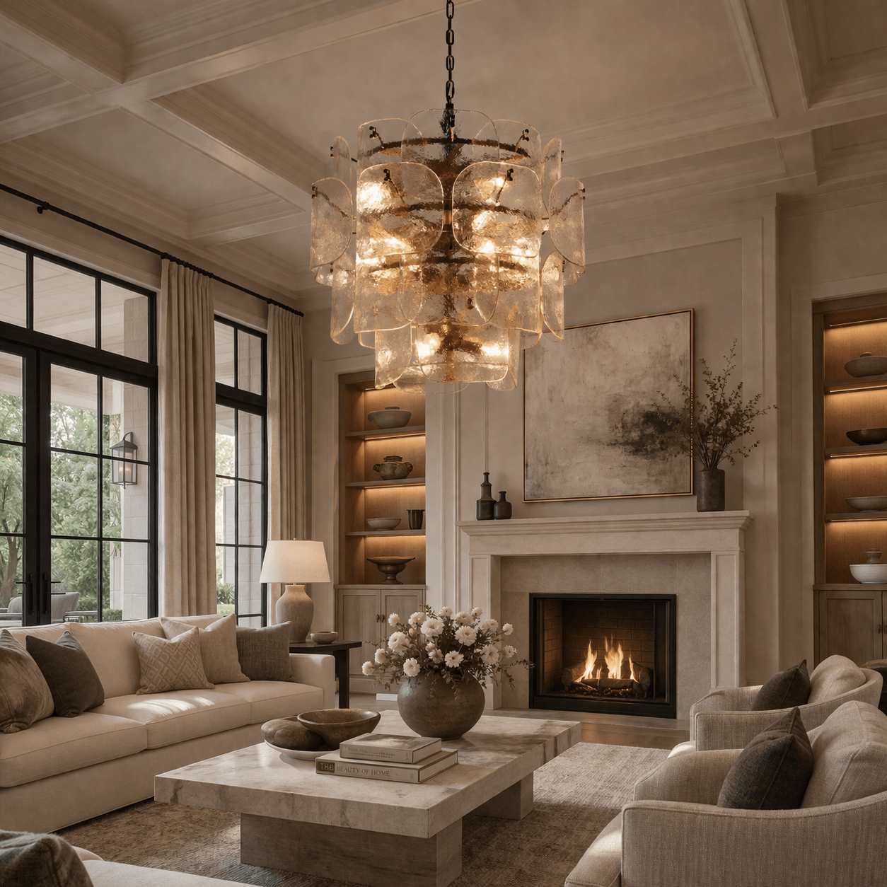 Blaire Round Chandelier - cyranlamps
