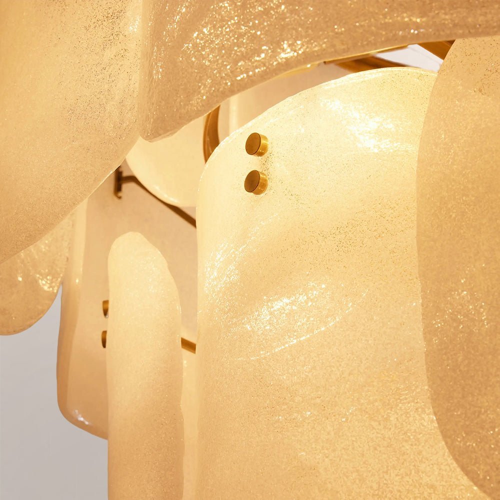 Blaire Tiered Blown Glass Chandelier - cyranlamps