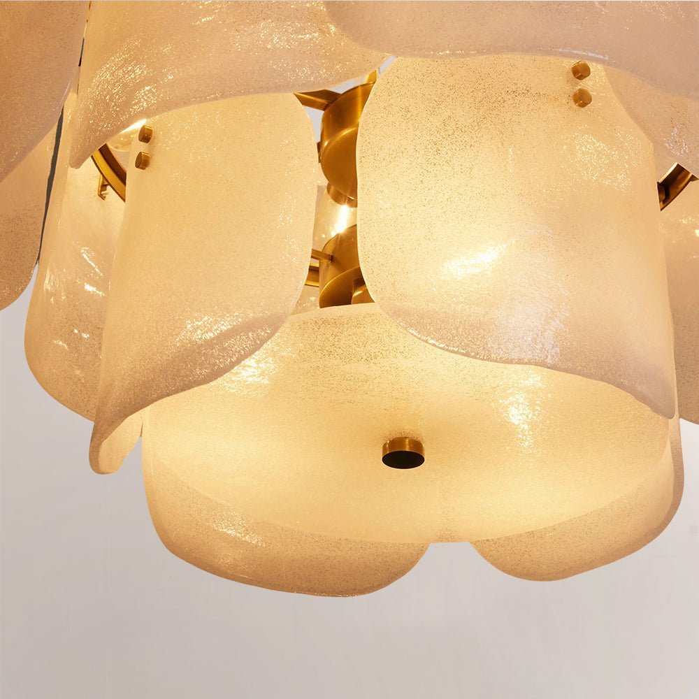 Blaire Tiered Blown Glass Chandelier - cyranlamps