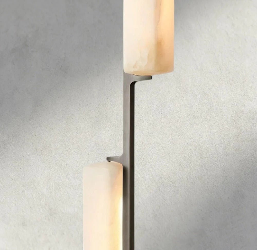Budubon Alabaster Linear Chandelier - cyranlighting