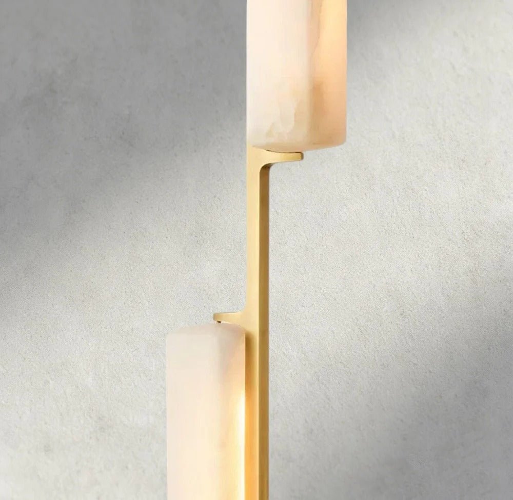 Budubon Alabaster Linear Chandelier - cyranlighting