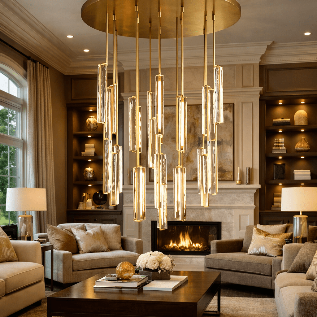 Budubon Crystal Round Chandelier - cyranlighting