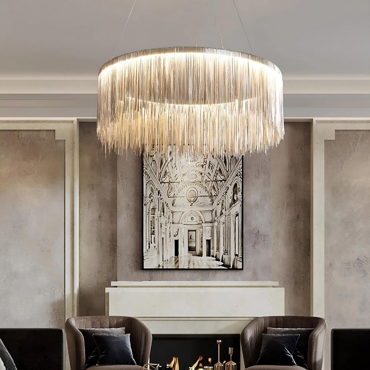 Cadena Modern Chandelier - cyranlamps