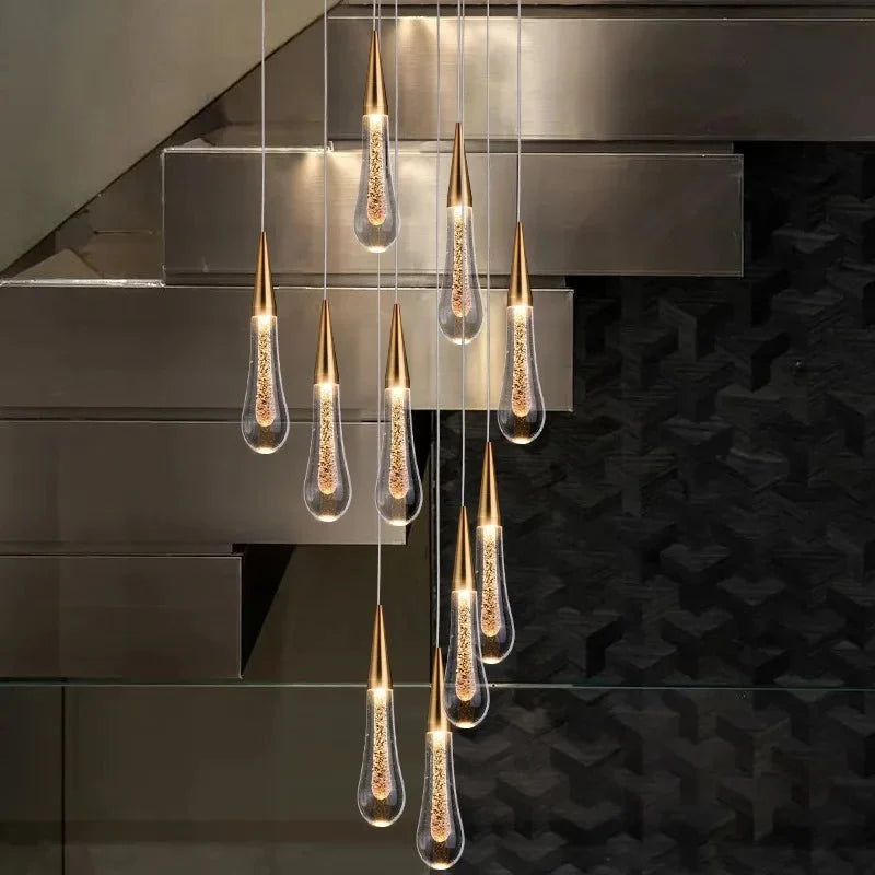 Cadere Modern Staircase Chandelier - cyranlamps