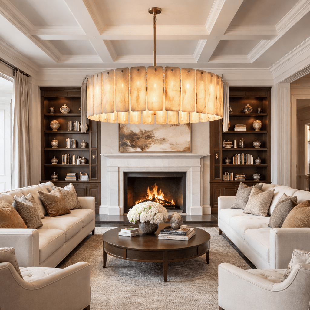 Calametta Onyx Round Chandelier - cyranlighting