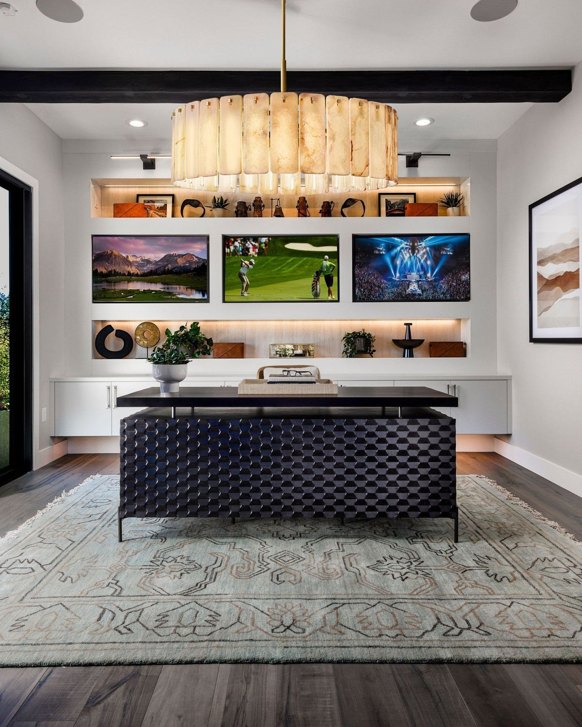 Calametta Onyx Round Chandelier - cyranlighting