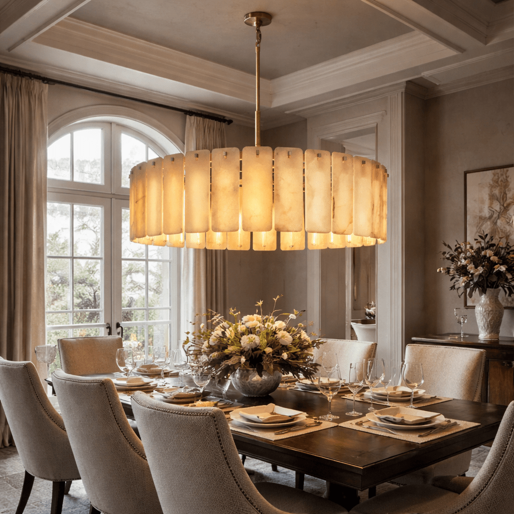 Calametta Onyx Round Chandelier - cyranlighting