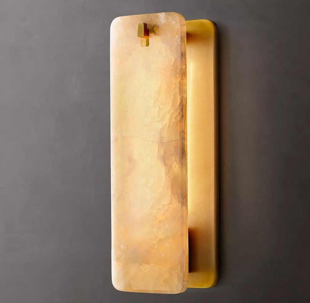 Calamette Modern Onyx Sconce - Cyran Lamps