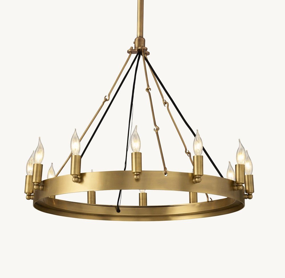 Camena Vintage Candelabra Round Chandelier - Cyran Lamps