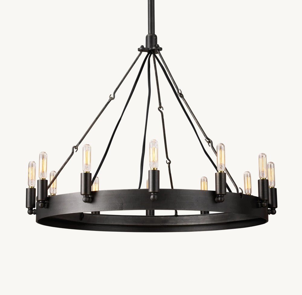 Camena Vintage Filament Round Chandelier - Cyran Lamps
