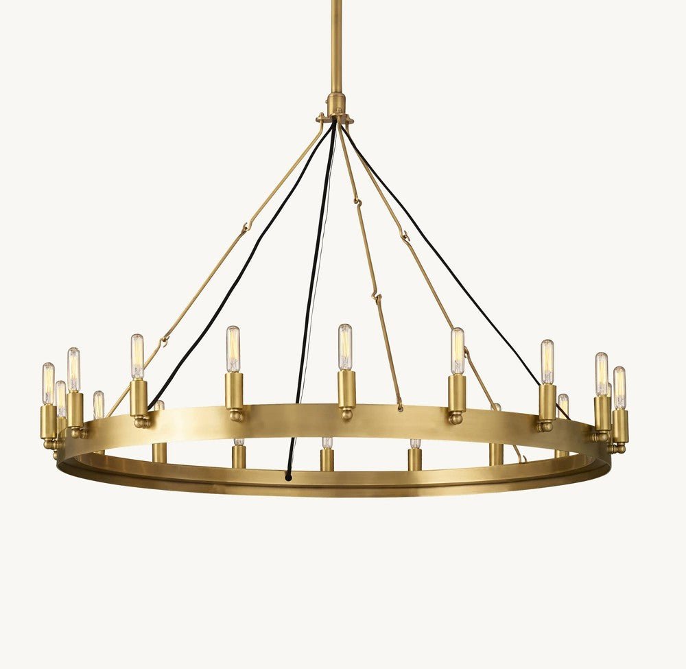 Camena Vintage Filament Round Chandelier - Cyran Lamps
